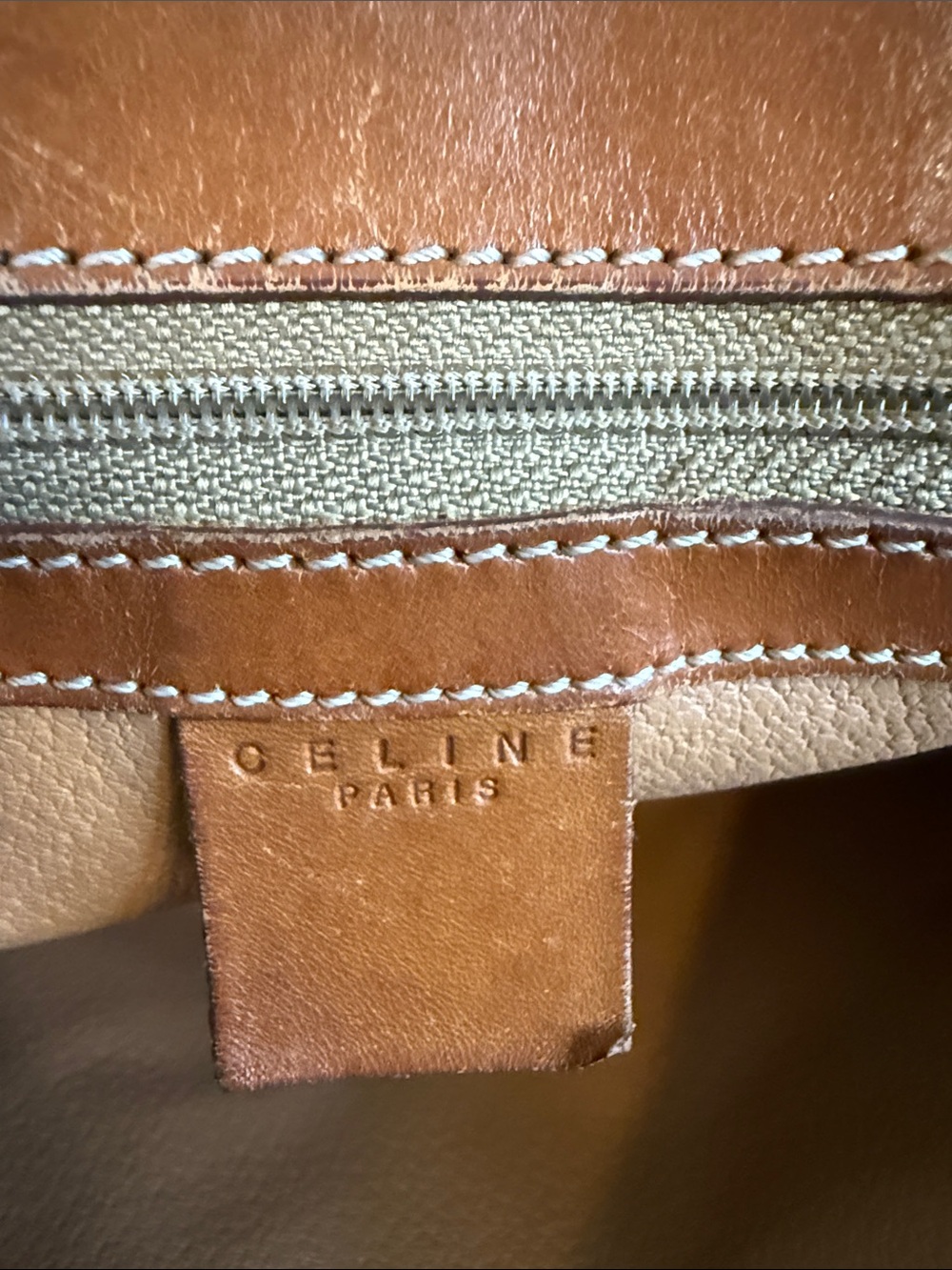 Vintage Celine Macadam Tote Bag Brown Coated Canvas Leather Italy Large Shopper - Picture 11 of 17